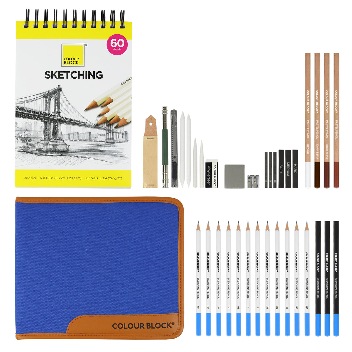 Sketching Tool Set - 30pc – Colour Block