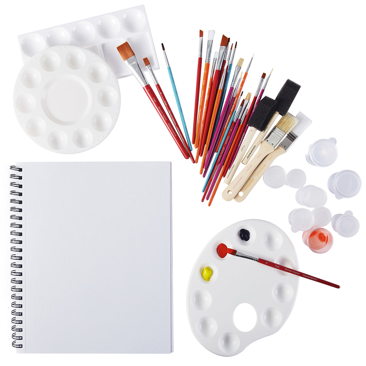 Water Colors Paint Kids & Adult, Water Color Paint, Watercolor Paint Set  With 100 Colors & Paper Pad, Water Brush, Brush Pens, Pencil, Sponge &  Eraser