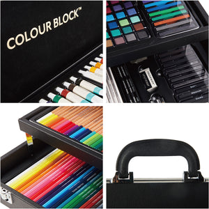 Colour Block Mixed Media Art Set - 181pc (PU Box)
