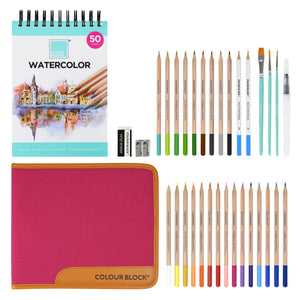 Brilliant Bee - Blendable Watercolor Brush Pens - 20 Watercolor Pens for  Dynamic Effects, Flexible Nylon Brush Tip, Assorted Colors - Paint Markers