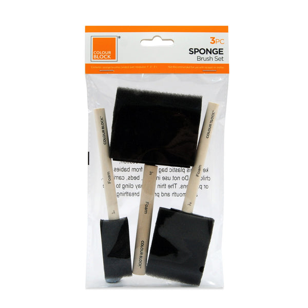 25 Pieces 1-Inch Foam Brush Set Sponge Paint Brushes Wooden Handle