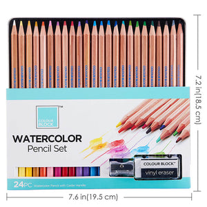 Colour Block 12pk Watercolor Pencil Set